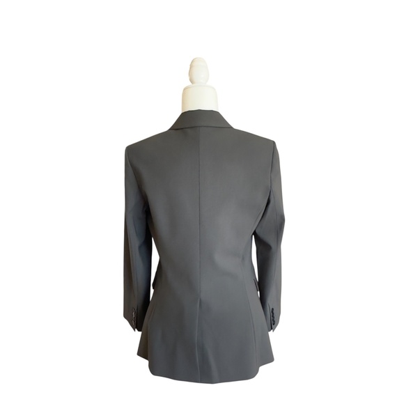 THEORY ETIENNETTE WOMEN'S WOOL-BLEND BLAZER IN OLIVE GREEN, SIZE 8 - Picture 5 of 8